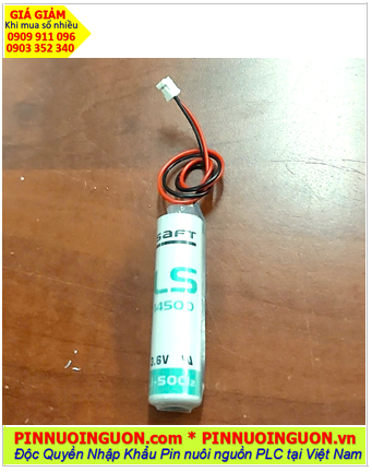 Saft LS14500 (Zắc PH2.0); Pin nuôi nguồn PLC Saft LS14500 lithium 3.6v A 2600mAh chính hãng, X.xứ Pháp